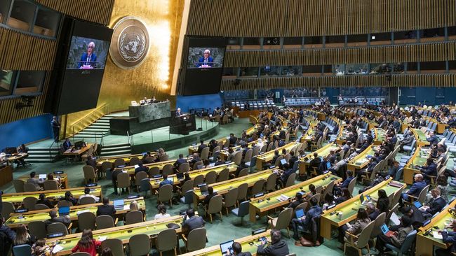 AS secara mengejutkan membela Rusia dengan menolak resolusi Majelis Umum Perserikatan Bangsa-Bangsa (PBB) yang mengutuk invasi Moskow di Ukraina.