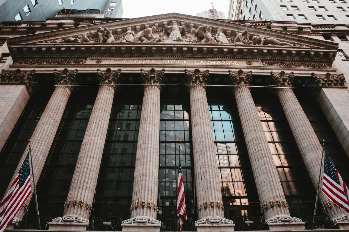 Ilustrasi Wall Street, bursa saham AS New York Stock Exchange.