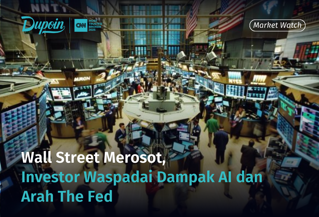 Wall Street Merosot, Investor Waspadai Dampak AI dan Arah The Fed