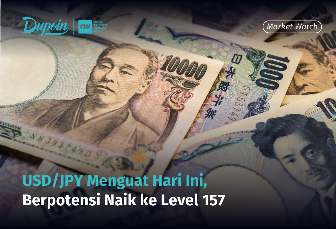 USDJPY Menguat Hari Ini,  Berpotensi Naik ke Level 157