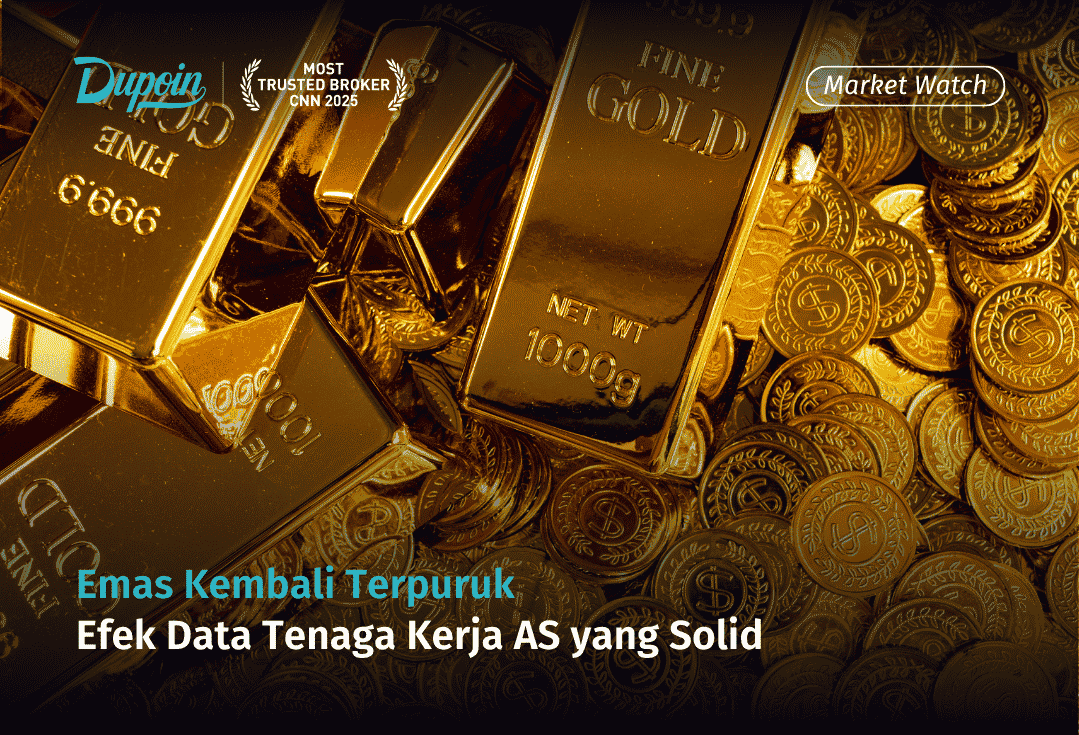 Emas Kembali Terpuruk Efek Data Tenaga Kerja AS Solid