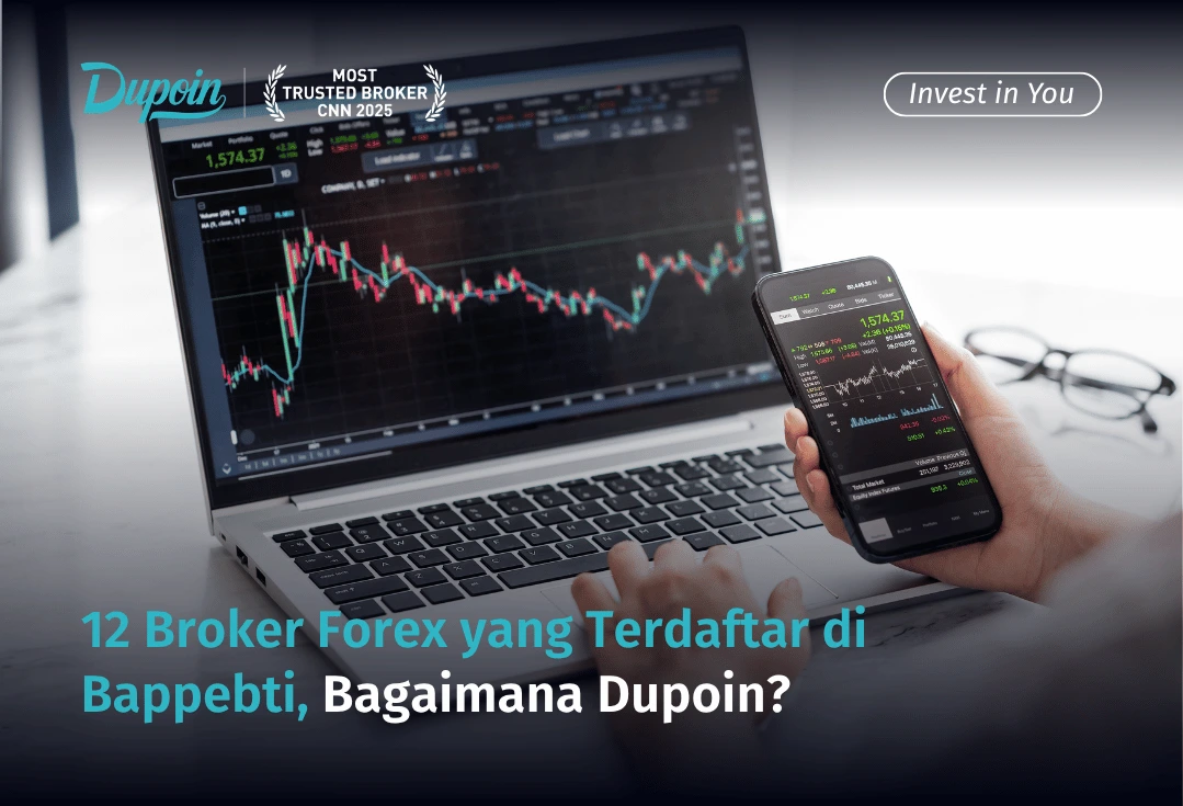 seorang pria sedang melakukan trading di aplikasi Dupoin Futures