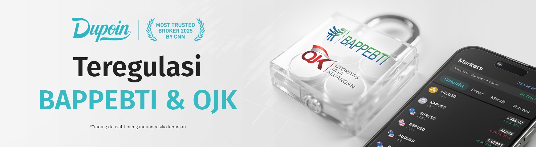 Dupoin Teregulasi BAPPEBTI dan OJK