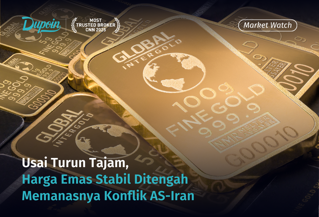 Usai Turun Tajam, Harga Emas Stabil Ditengah Memanasnya Konflik AS-Iran