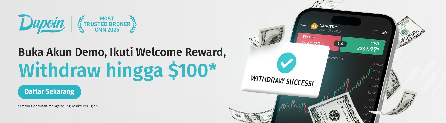 Akun Demo Welcome Reward Dupoin